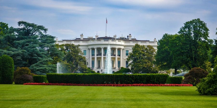 white house, grass