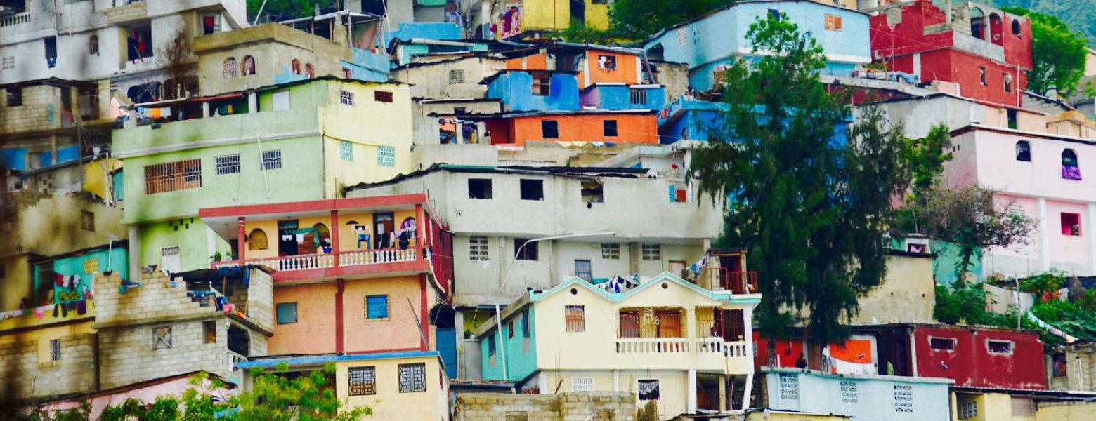 Port-au-Prince, Haiti - Outdoors, houses on the hillside