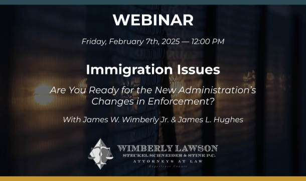 Immigration Issues webinar promo