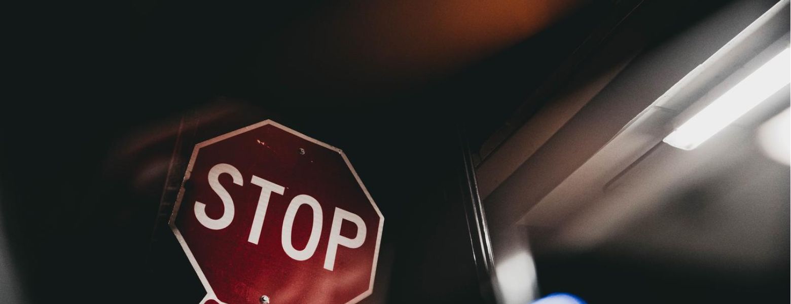 stop sign, creative framing